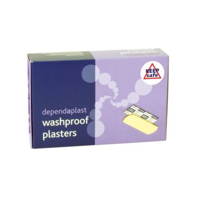 Dependaplast Washproof Plasters - 100 Assorted Sized Plasters