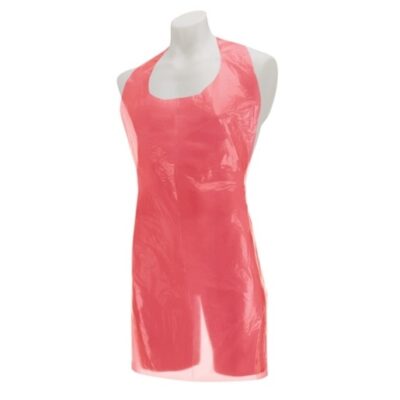 Disposable Aprons - Red - Roll of 200