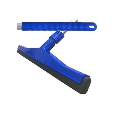 45cm Heavy Duty Plastic Squeegee & 137cm Aluminium Pole - Blue