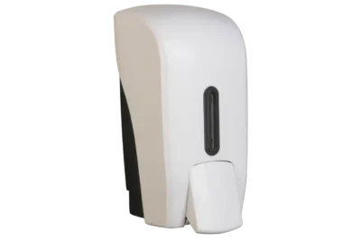 Halo White Plastic 1 Litre Liquid Soap Dispenser - Graphite Window