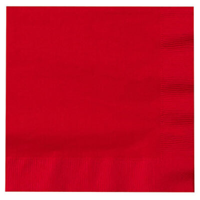 33cm Red 2-Ply Napkins - Box of 2000