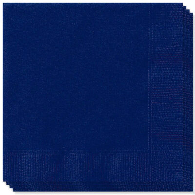 40cm Navy Blue 2-Ply Napkins - Box of 2000
