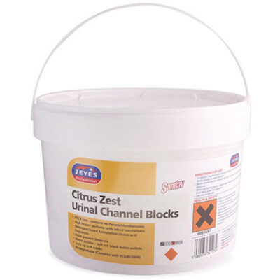Jeyes Professional Sanilav Urinal Channel Blocks - 3kg Citrus Zest