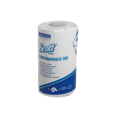 Scott 8538 2-Ply 320 Sheet Performance White Toilet Roll - Case of 36