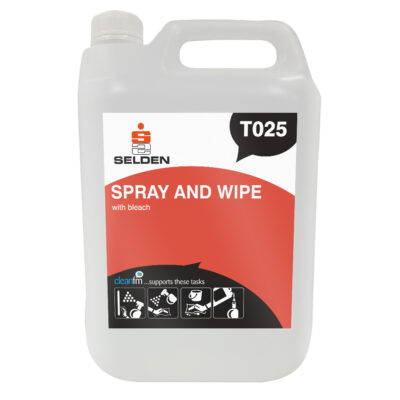 Selden T025 Spray & Wipe with Bleach – 5 Litres
