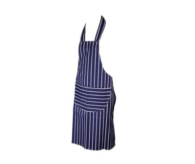 Cotton Apron - Blue & White Stripes