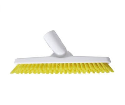 Washable 23cm Stiff Grout Brush Head Only - Yellow