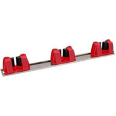 Wall Mounted 3-Pole Holder – Red