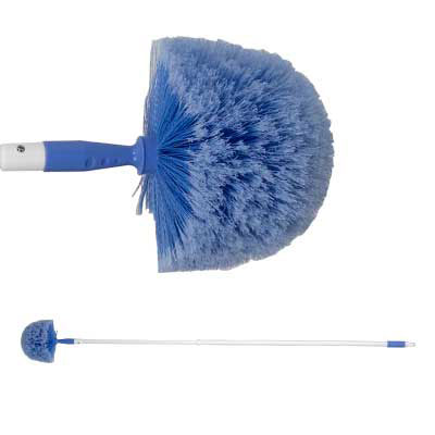Extra Soft Domed Head Cobweb Brush with Telescopic Handle