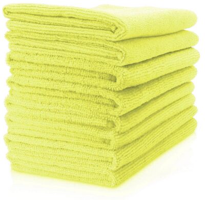 Contract Microfibre Cloths - Pack of 10 Yellow